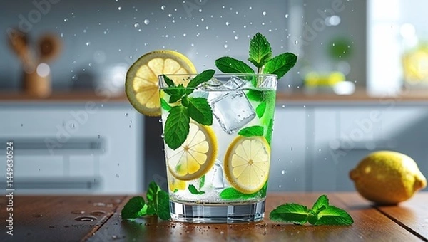 Obraz cocktail with lime