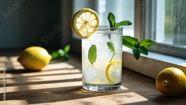 Obraz cocktail with lime