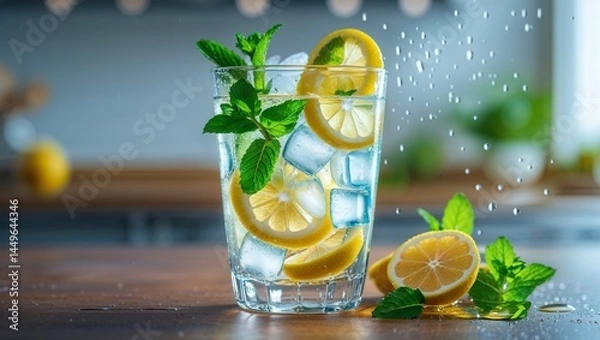 Obraz cocktail with lime
