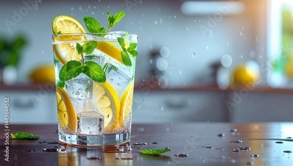 Obraz cocktail with lime