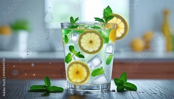 Obraz cocktail with lime