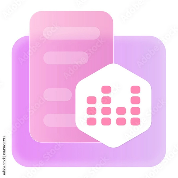 Fototapeta Business Infographic Template Frosted Glass Glasmorphism Style Eps	

