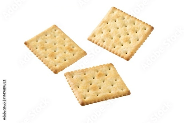 Fototapeta Crackers on White Background