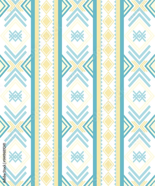 Fototapeta Geometric patterns for fabric design and background design.