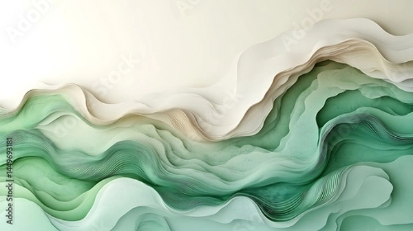 Fototapeta Abstract layers flow with natural colors