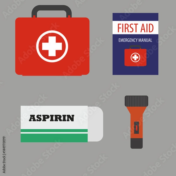 Fototapeta İlk yardım seti