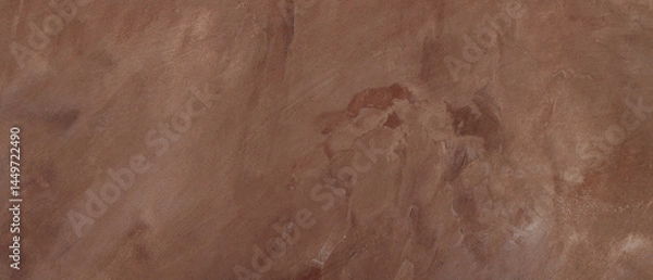 Obraz Brown Textured Plaster Background with Subtle Marble-Like Pattern, Abstract Surface for Interior Design Concept