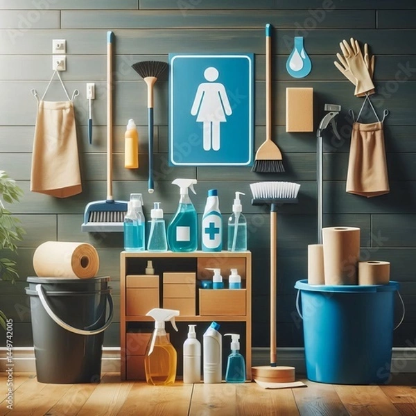 Obraz Cleaning Sanitation for maintaining hy