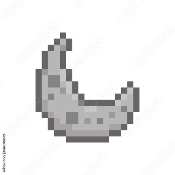 Obraz moon lunar retro pixel art