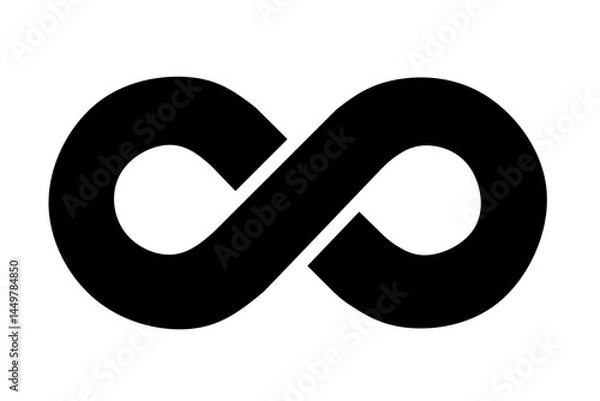 Fototapeta infinity symbol vector with trendy design