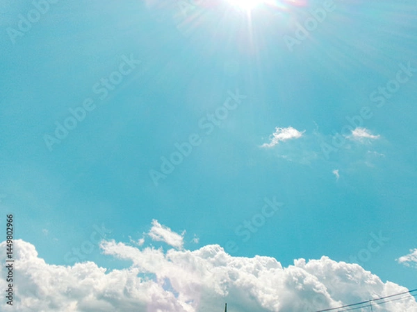 Fototapeta 太陽と雲