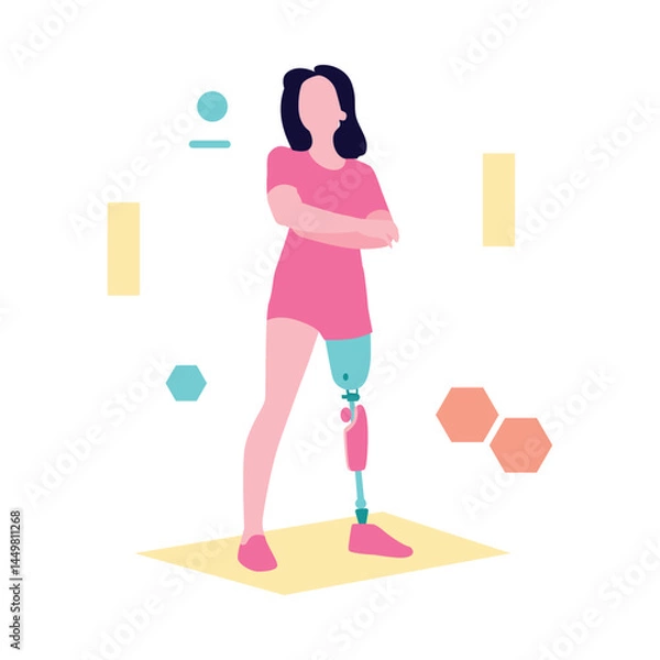 Fototapeta Humanoid Vector illustration which can easily modify or edit