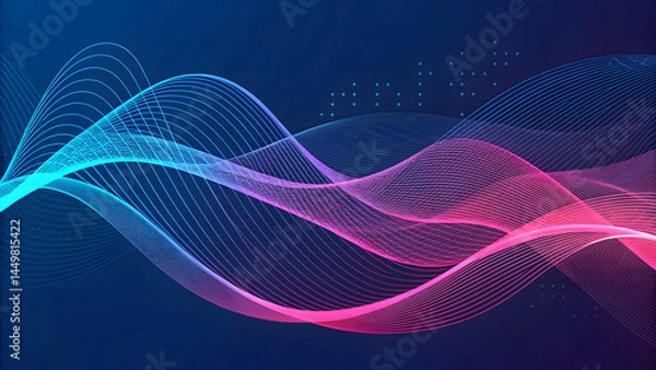 Obraz Vibrant Abstract Gradient Background – Colorful Digital Texture for Design Projects