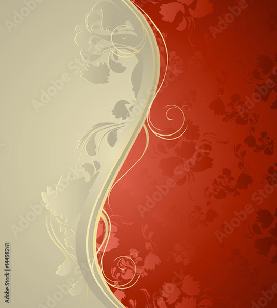 Fototapeta Floral wave