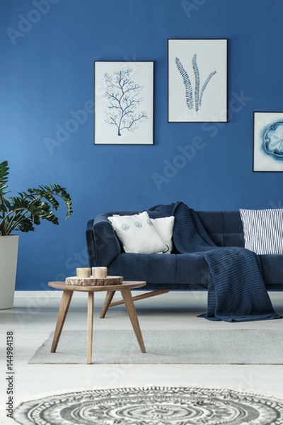 Fototapeta Sofa with blanket