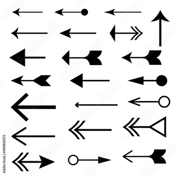 Fototapeta set of arrows
