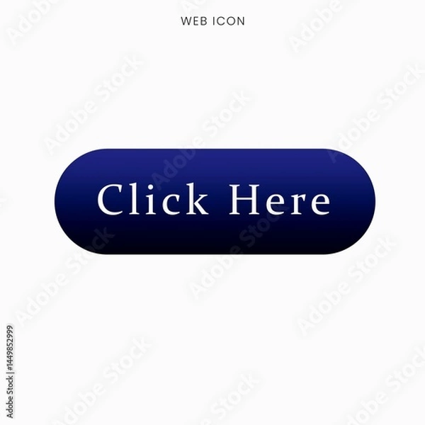Fototapeta web button internet website click here vector