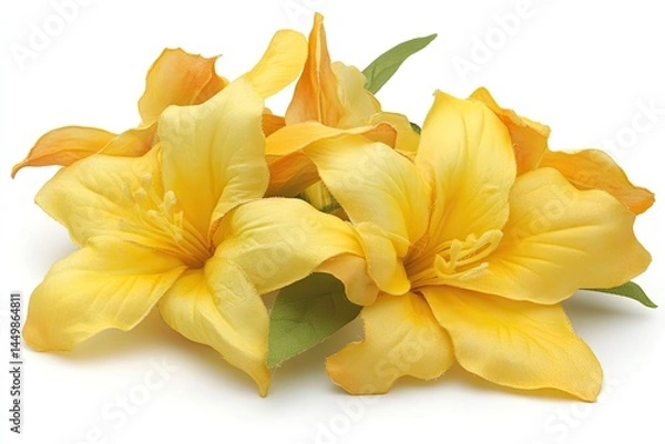 Obraz Three vibrant yellow and orange lilies