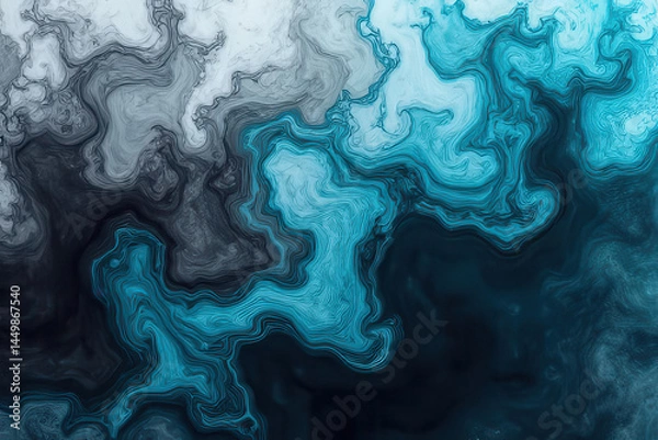 Fototapeta Mesmerizing Ink in Water: Abstract Photography of Swirling Colors and Movement