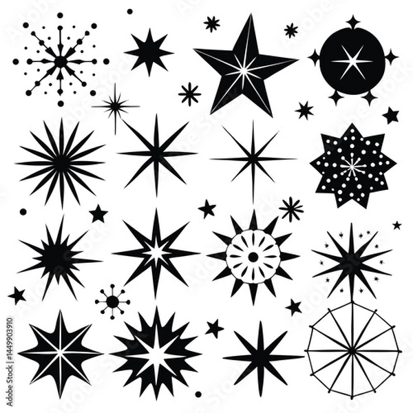 Obraz Sparkle Set. Collection of 32 Premium Quality Icons
