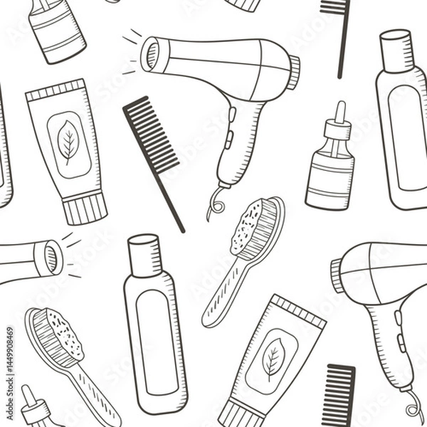 Fototapeta makeup_doodles_pattern01.eps