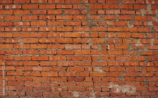 Obraz Brick wall background Red brick