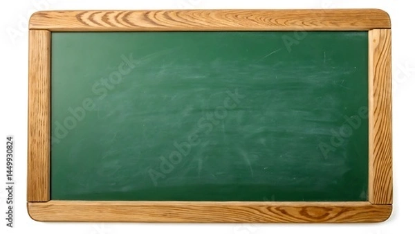 Fototapeta blank blackboard green board, back to school, green chalkboard with frame, Education concepts. green background, green background, a blank green chalkboard, a blank green board school