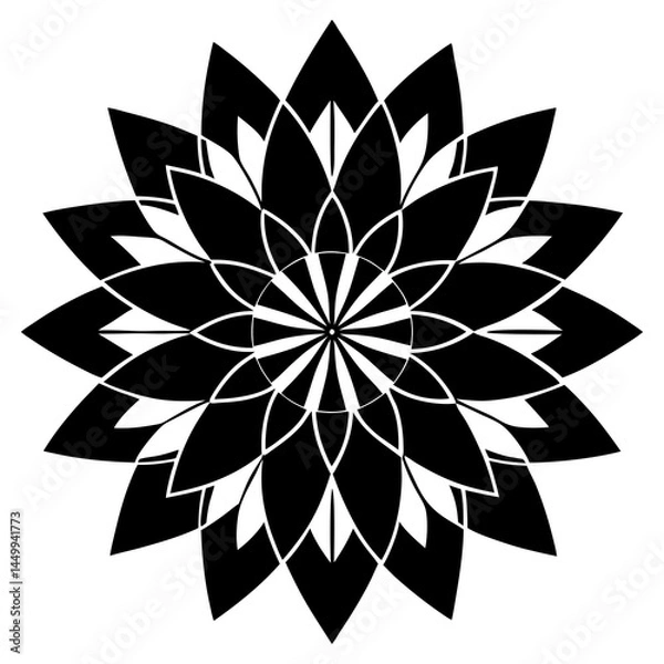 Obraz abstract petals mandala