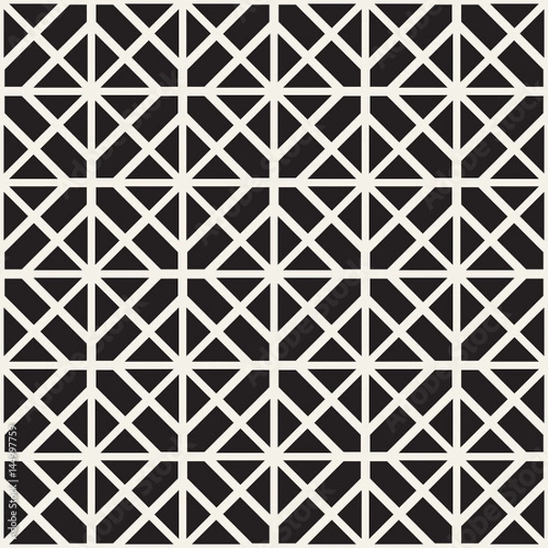 Fototapeta Seamless Pattern With Squares. Vector Abstract Background. Stylish Geometric Structure
