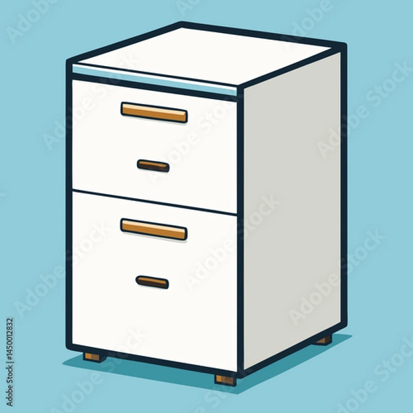 Obraz file cabinet with folders