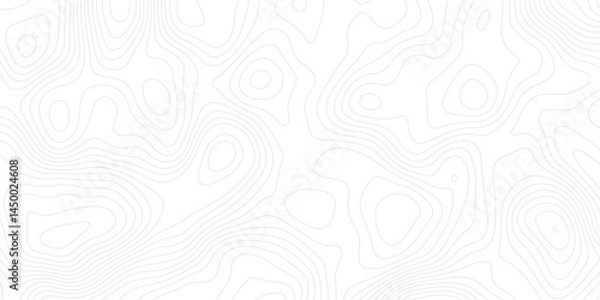 Obraz Abstract Topographic map design with Seamless pattern with lines . geographic contour map paper texture.  Retro topographic map. geographic mountain relief. terrain path isolated on background.