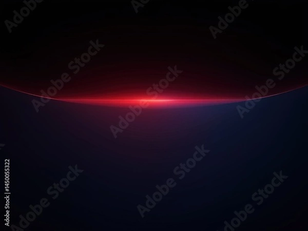 Fototapeta Sleek modern abstract background design with glowing neon waves transitioning from red to blue against an all-black backdrop, creating movement and energy. Ideal for vibrant digital art graphics 