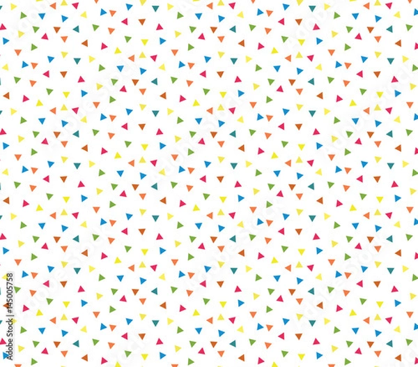 Fototapeta small chaos tiny triangle, vector pattern. pattern is on swatches panel