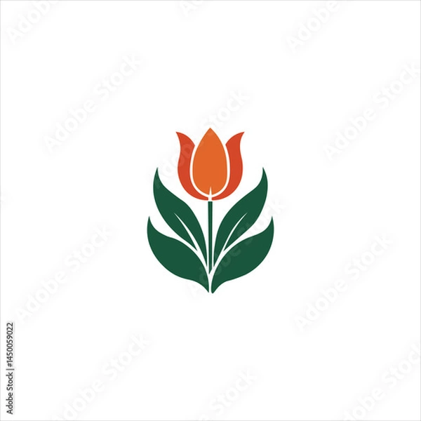 Obraz Creative flower  tulip logo design Free Vector