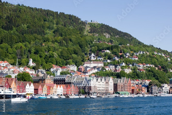 Fototapeta Bergen city
