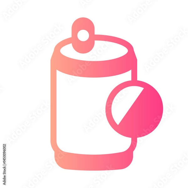 Fototapeta Forbidden gradient icon