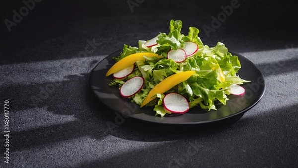 Fototapeta salad with vegetables