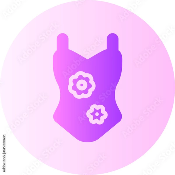 Fototapeta Swimsuit  gradient icon