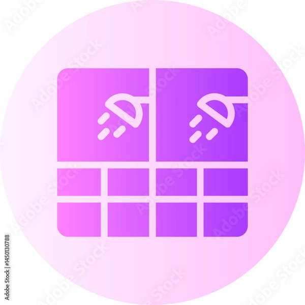Fototapeta Shower  gradient icon