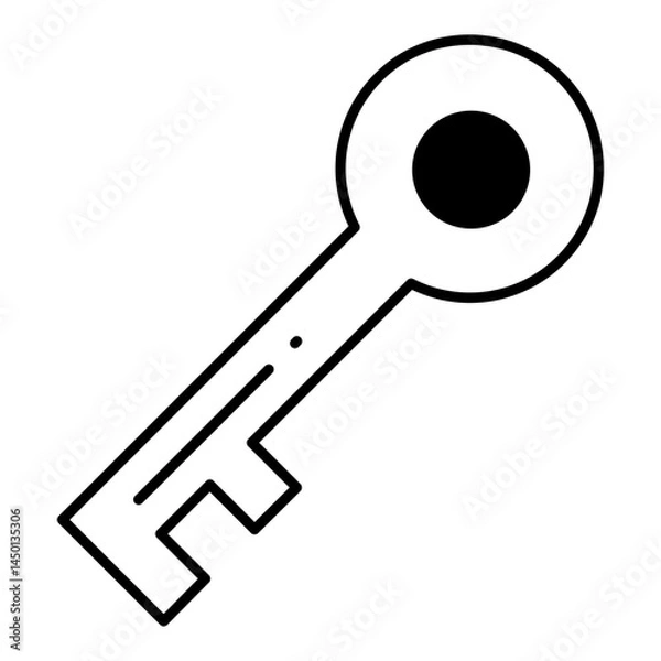 Fototapeta Security Key dualtone icon