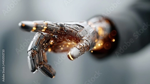 Fototapeta A business executive discussing the role of artificial intelligence in driving B2B sales growth, exploring how AI tools can assist in lead scoring, forecasting, and personalization