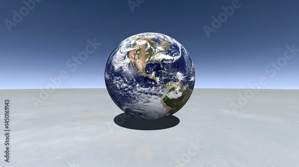 Obraz Celebrate World Earth Day with Our Interactive 3D Earth Model - Explore, Educate, and Embrace Sustainability
