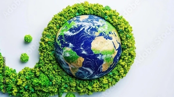 Obraz Celebrate World Earth Day with Our Interactive 3D Earth Model - Explore, Educate, and Embrace Sustainability
、