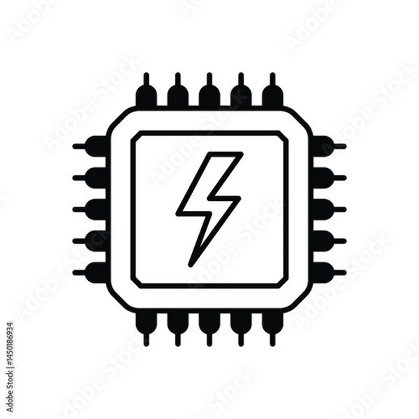 Obraz Processing Icon vector stock illustration