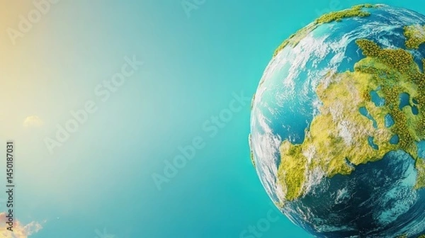 Obraz Celebrate World Earth Day with Our Interactive 3D Earth Model - Explore, Educate, and Embrace Sustainability
