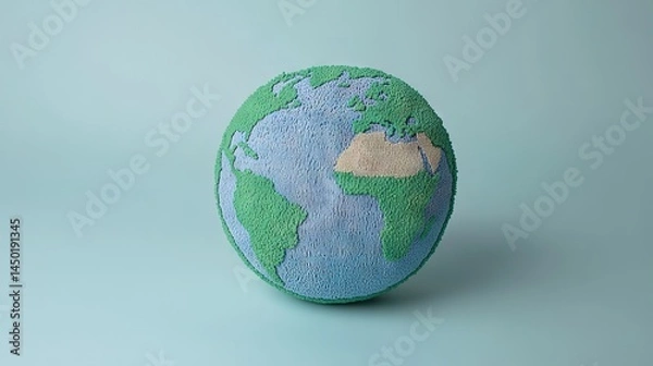 Obraz Celebrate World Earth Day with Our Interactive 3D Earth Model - Explore, Educate, and Embrace Sustainability
