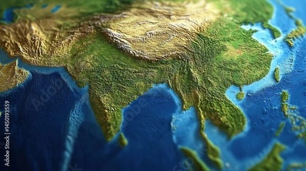 Obraz Celebrate World Earth Day with Our Interactive 3D Earth Model - Explore, Educate, and Embrace Sustainability
