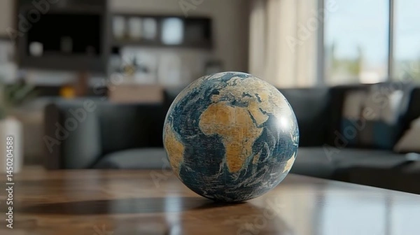 Obraz Celebrate World Earth Day with Our Interactive 3D Earth Model - Explore, Educate, and Embrace Sustainability
