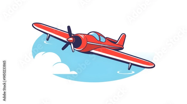 Fototapeta Vector Design Monoplane Icon Style