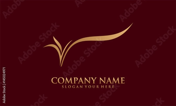 Obraz grass beauty vector logo